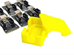 Six 6-cue RJ45 slats shown with a protective enclosure for use with the IGNITE firing modules