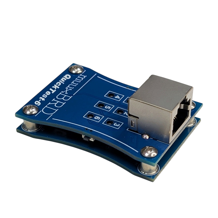 6-cue ematch tester QT-6 for use with RJ45 slats