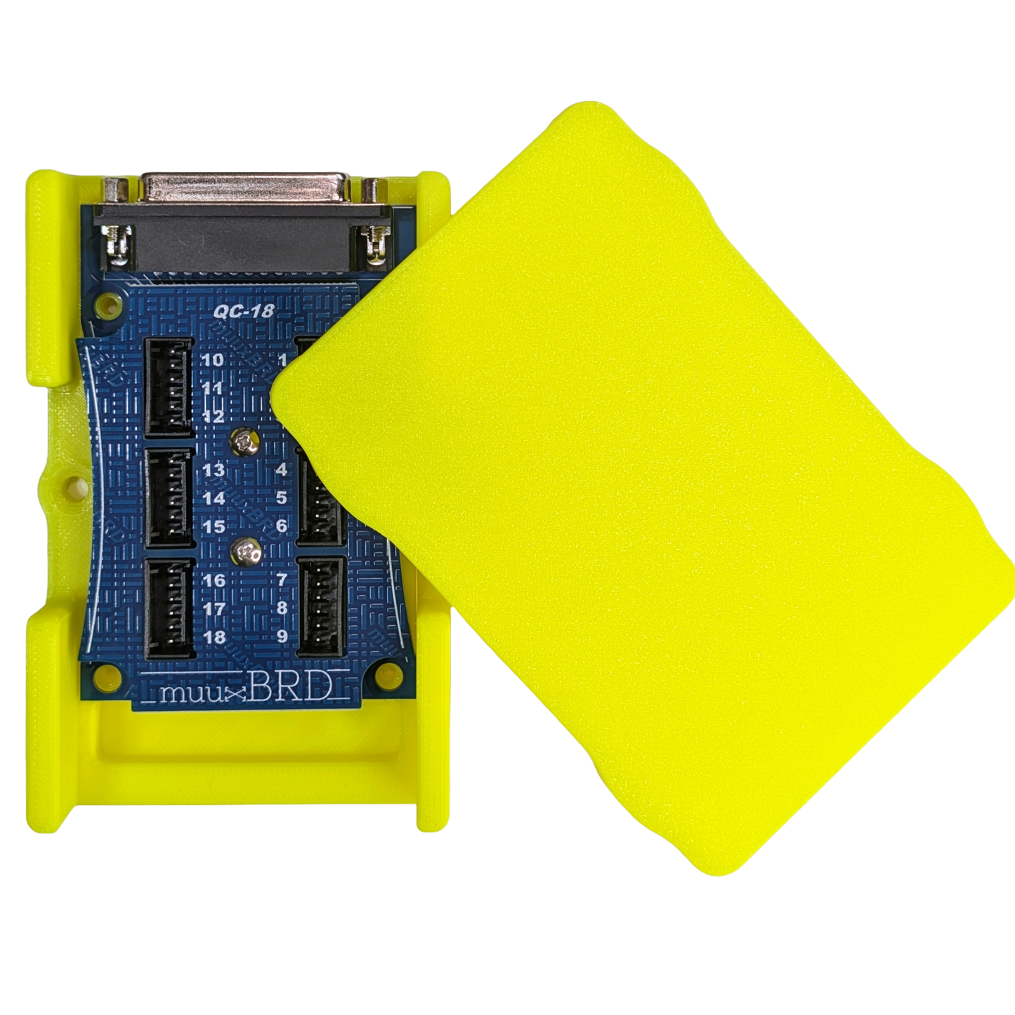 muuxBRD QC-18 Cobra slat for QuickConnect or QuickPlug ematches in enclosure top down