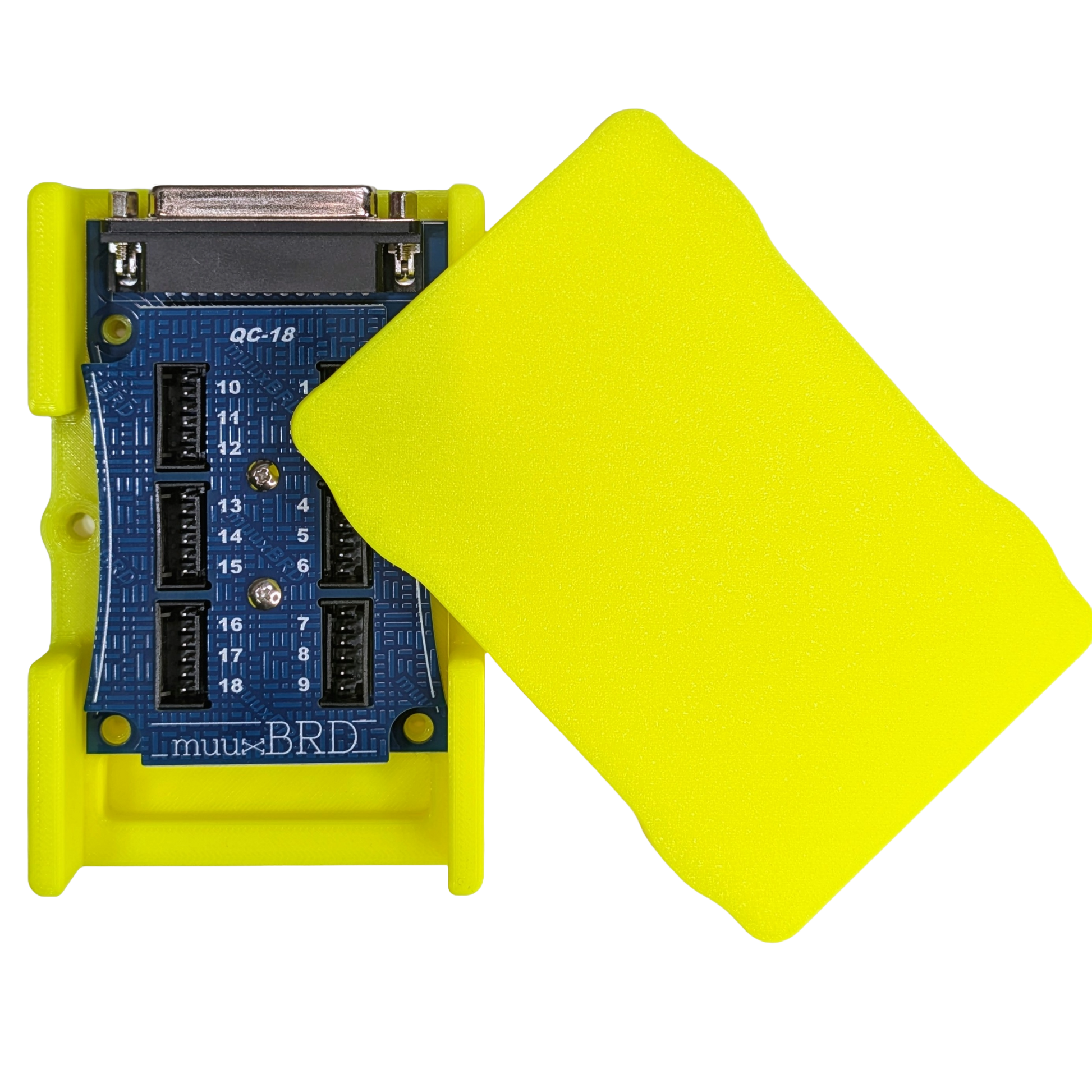 muuxBRD QC-18 Cobra slat for QuickConnect or QuickPlug ematches in enclosure top down