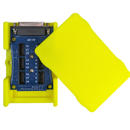 muuxBRD QC-18 Cobra slat for QuickConnect or QuickPlug ematches in enclosure top down