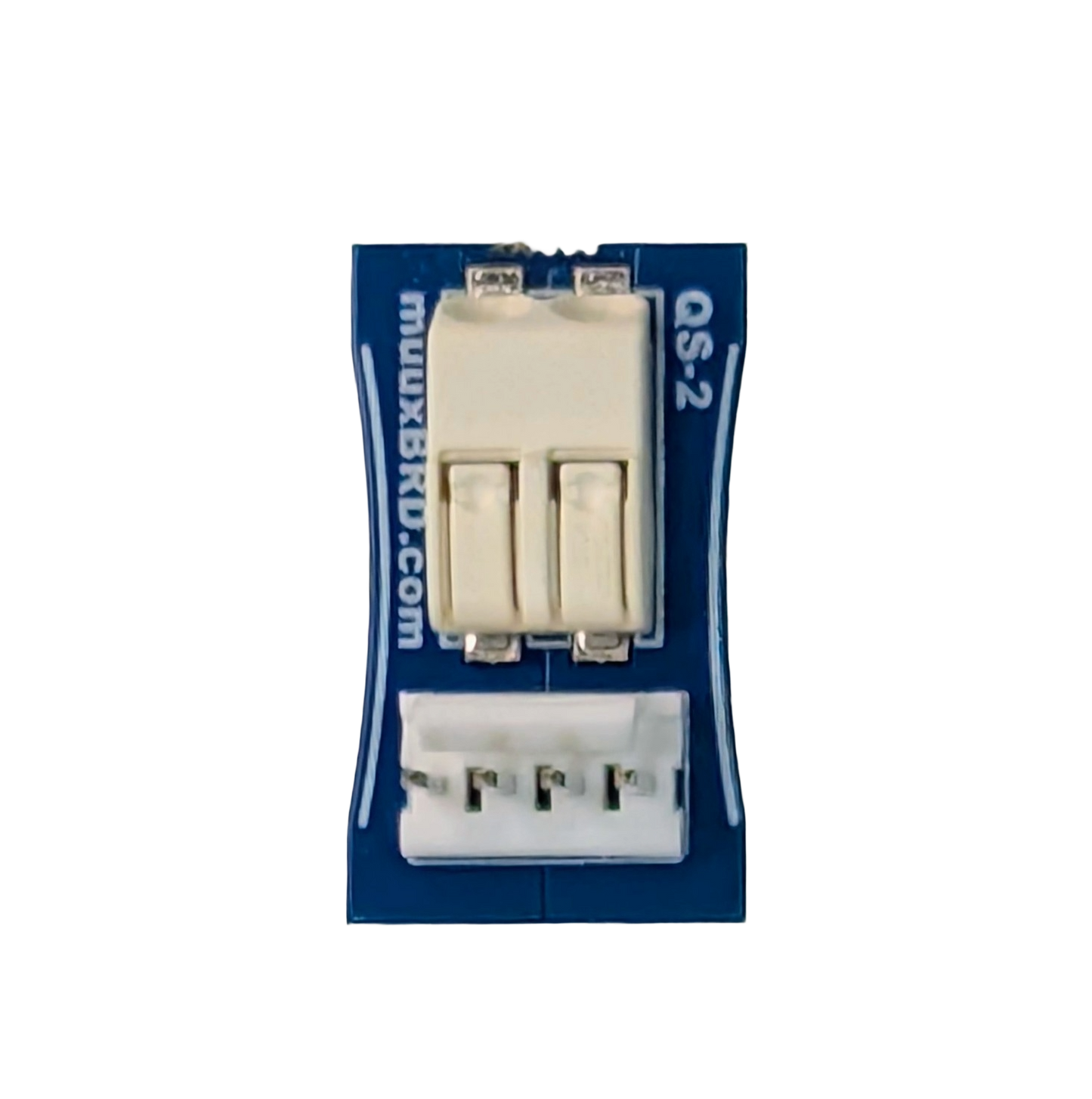 muuxBRD QS-2 to connect two QuickConnect or QuickPlug ematches in series in seconds! Top View