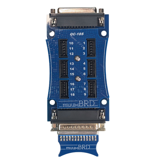 QC-18S Cobra 18-cue series slat with DB25 shunt installed