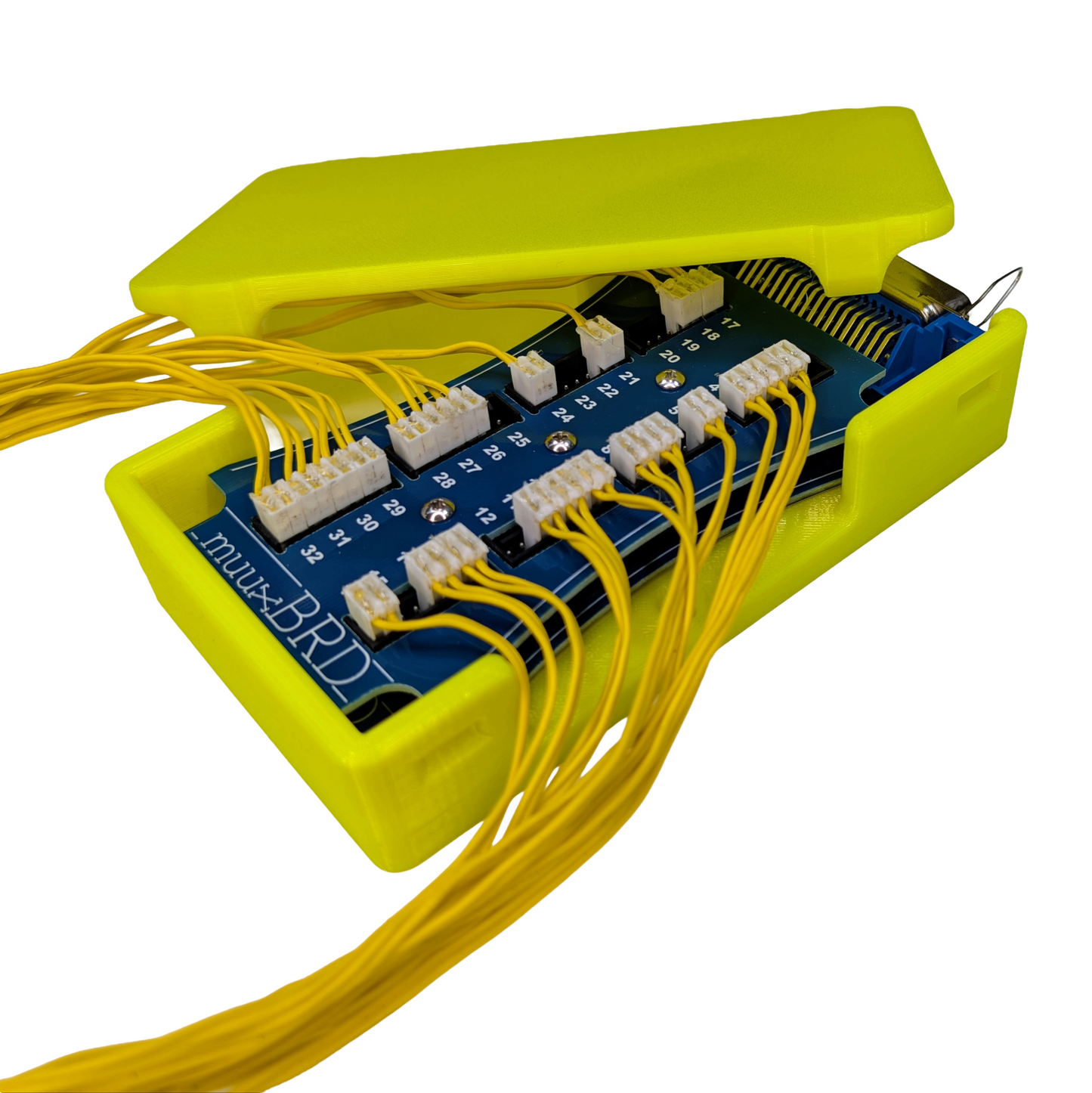 FireOne or StarFire QC-32 slat installed in an QC-32E enclosure with electric matches attached.