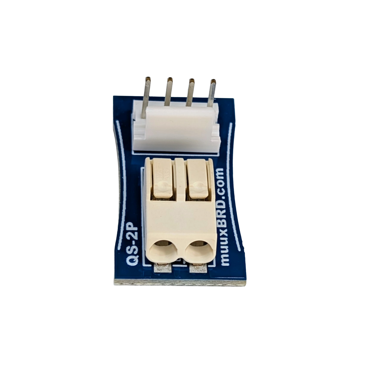 QuickSplit-2P breakout board.  Connect two QuickPlug ematches in parallel