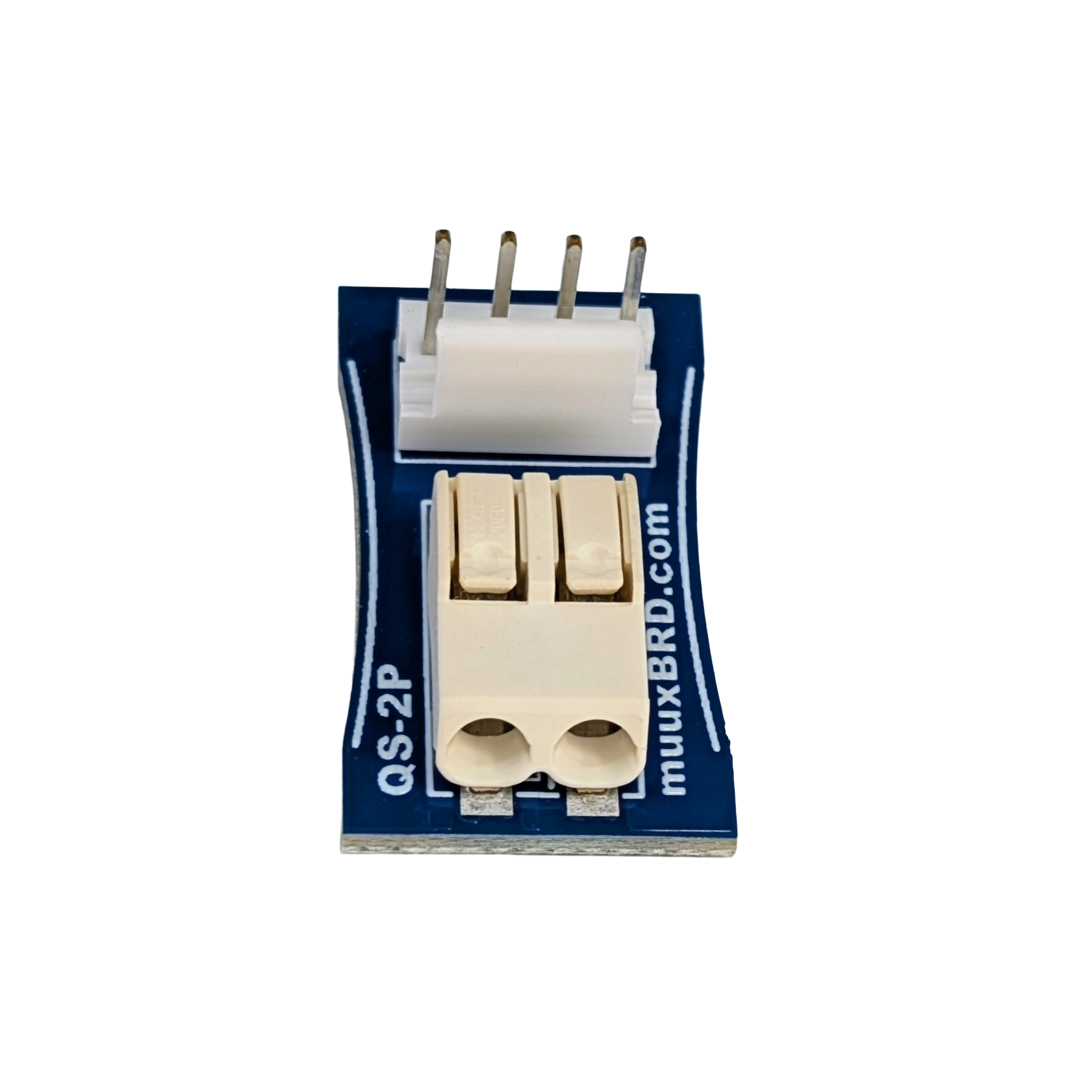 QuickSplit-2P breakout board.  Connect two QuickPlug ematches in parallel