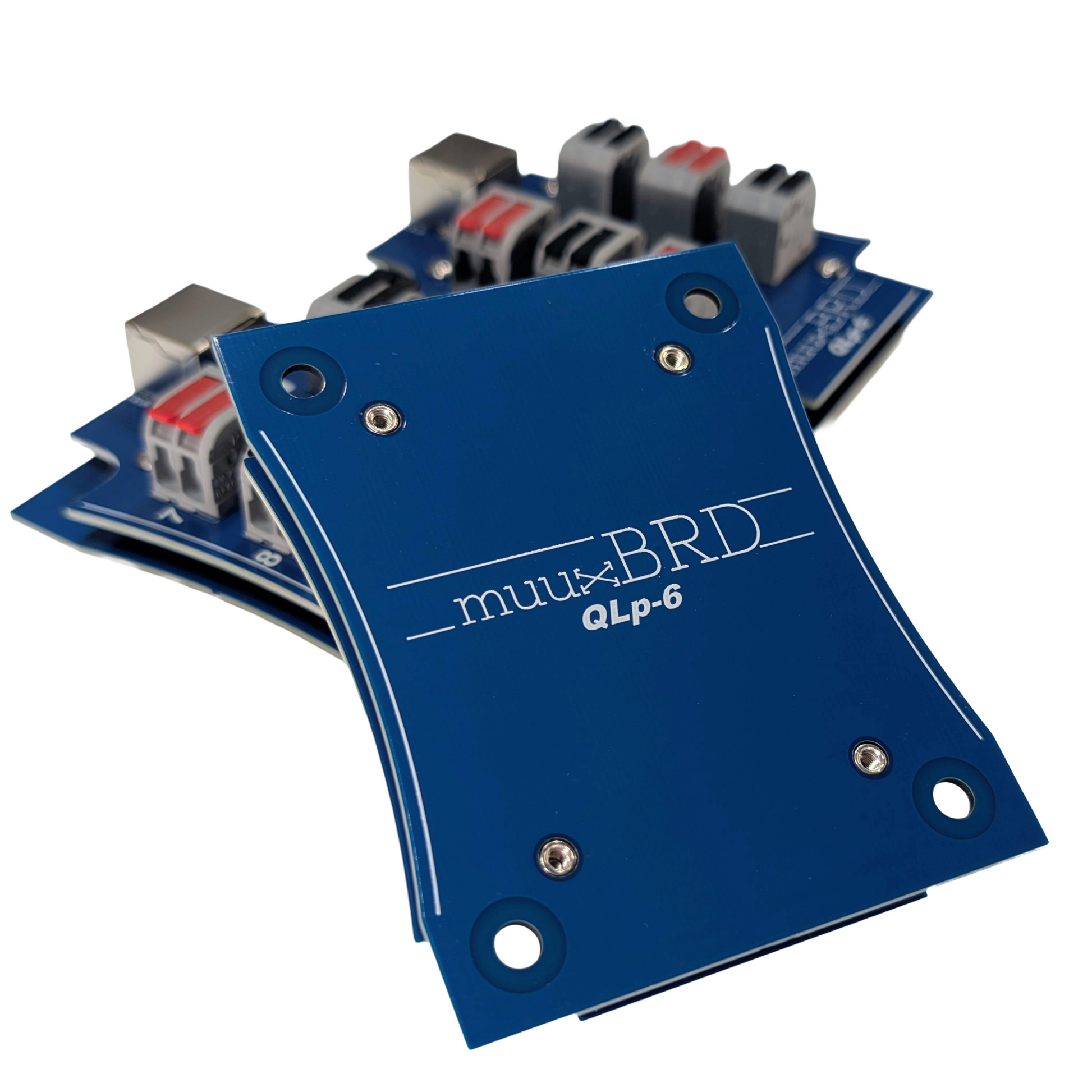 Bottom view of a QuickLeverPRO-6 slat.  Don’t use speaker terminals anymore, use QuickLeverPRO!