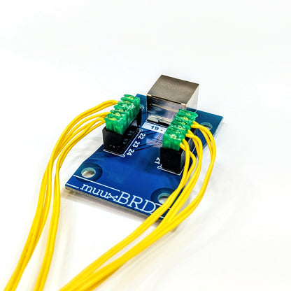 6-cue RJ45 slat with MJG QuickPlug ematches attached.  