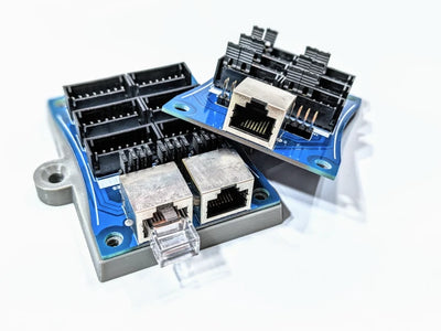 QuickSplit-6x4S on mounting base and a QS-6x4 sitting along side the other.