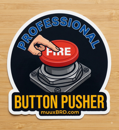 Professional Button Pusher Sticker