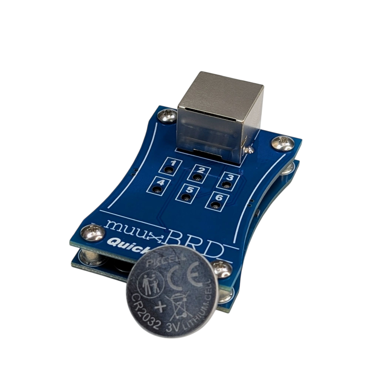 QT-6 with a CR2032 battery