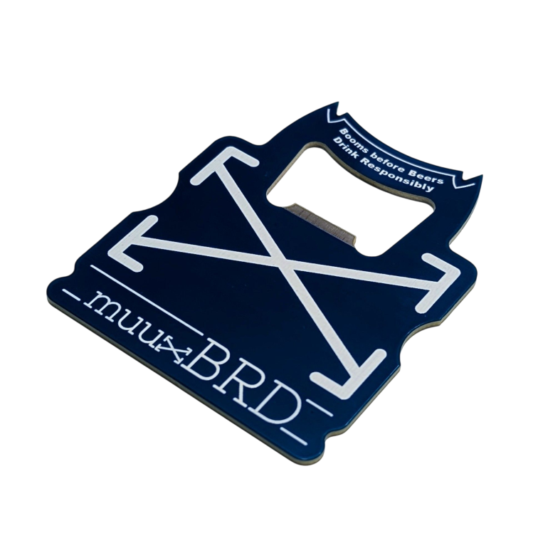 muuxBRD Bottle Opener laying down