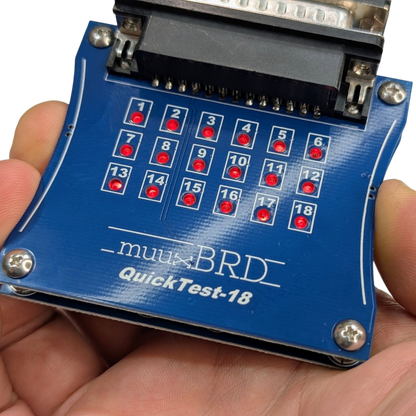 Holding a QuickTest-18 ematch tester for use with your Cobra slats.