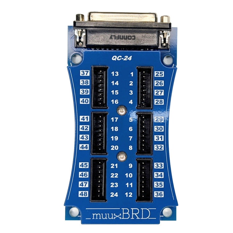 Top down view of the QC-24S Mongoose 24-cue QuickPlug slat